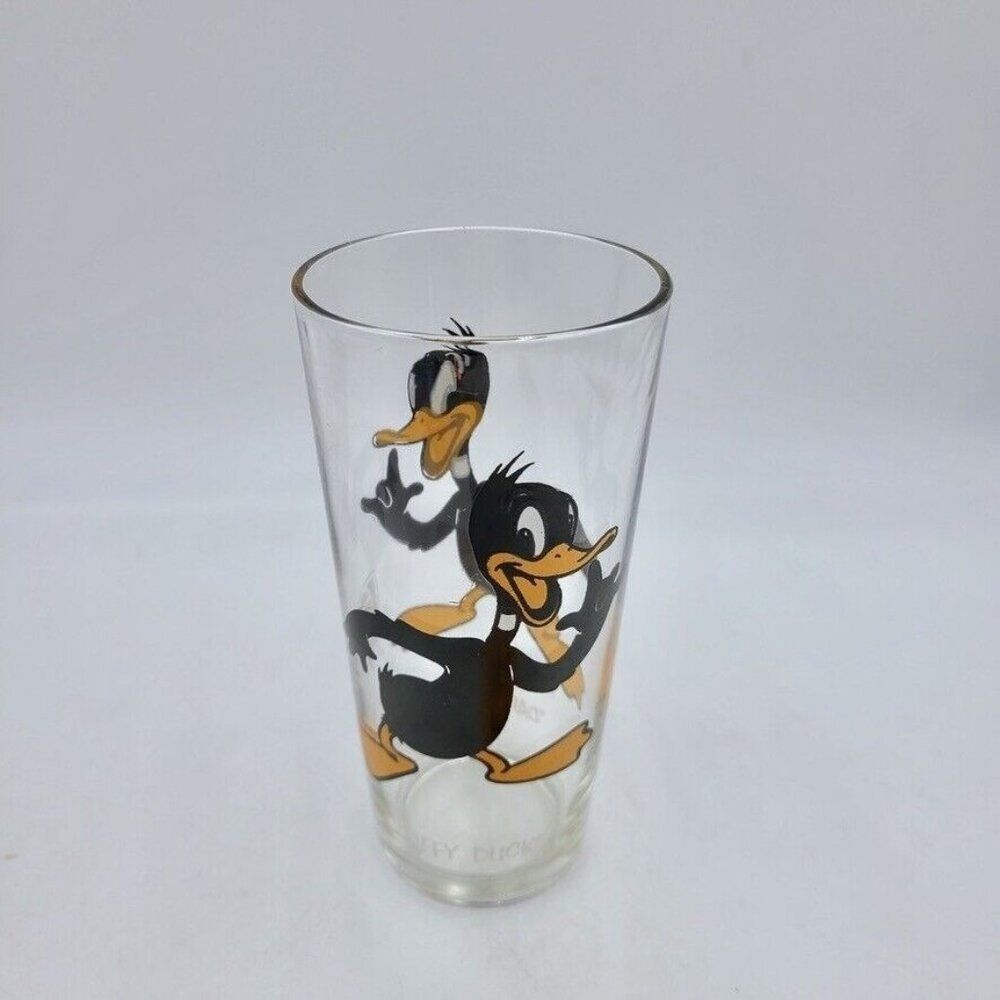 Vintage Warner Brothers Glass Daffy Duck 1973 Pepsi Collector Series 12 oz